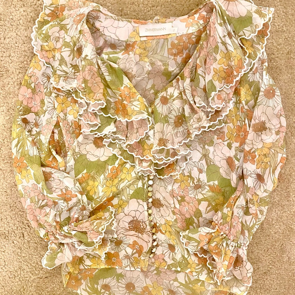 Zimmermann Multicolor Floral Top